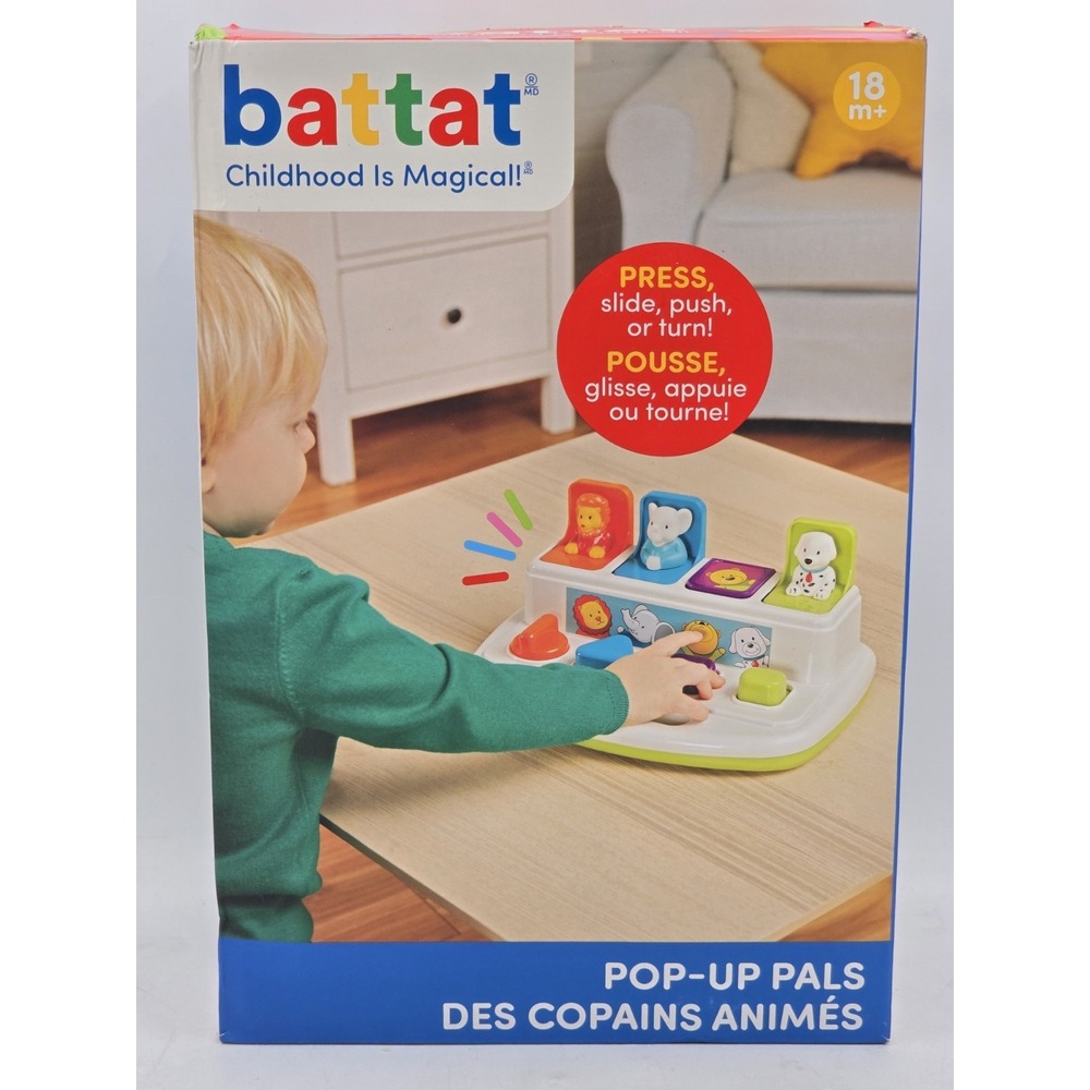 Battat Pop Up Pals Color Sorting Animal‎ Toy With Buttons - SEE PHOTOS